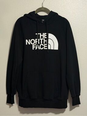 The North Face Black Hoodie with White Logo